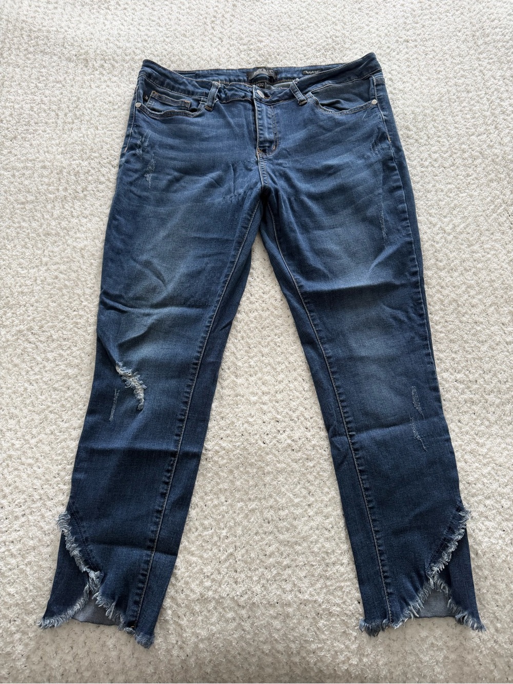 Dark Blue tulip Hem Women's Jeans